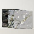 Nero, Jade and Gilded marble diamond 3D wall panels