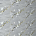Close-up of Gilded Marble 3D wall panel relief