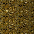 Close-up of Mirror Gold 3D wall panel relief