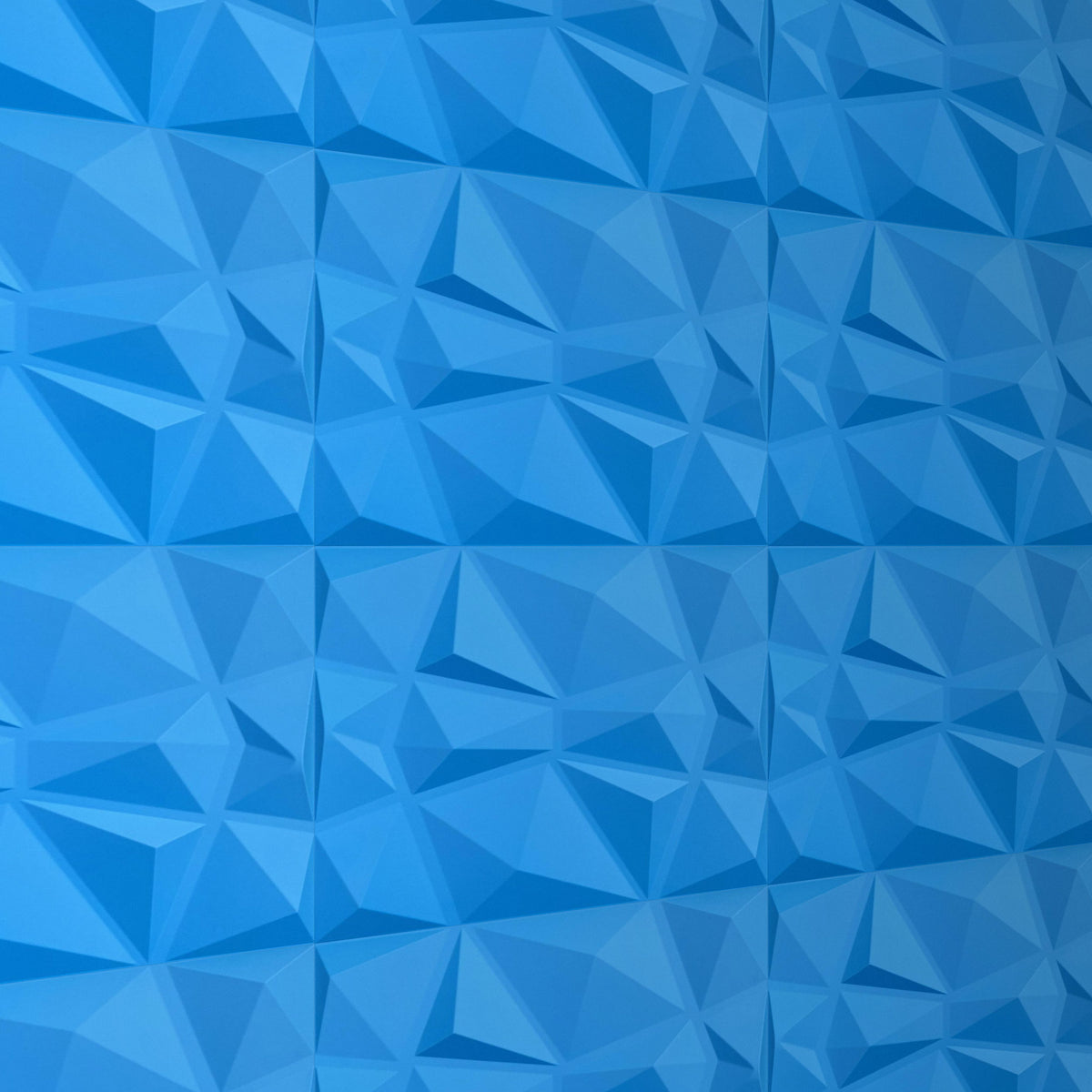 Close-up of Sky Blue 3D wall panel relief
