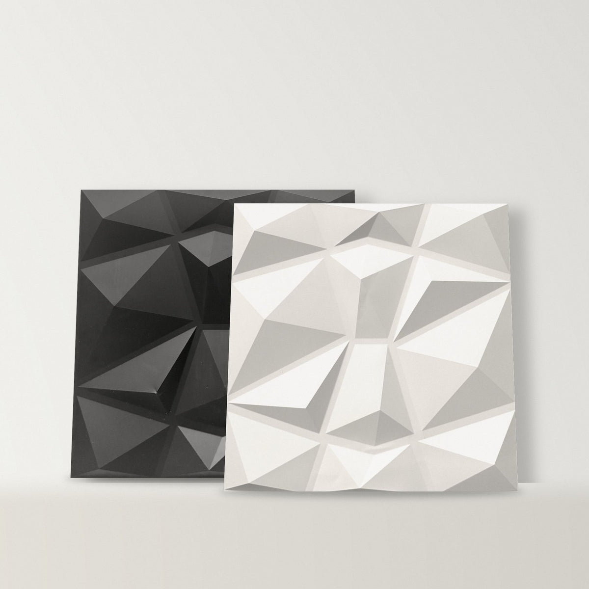 Chalk White Diamond 3D Wall Panels
