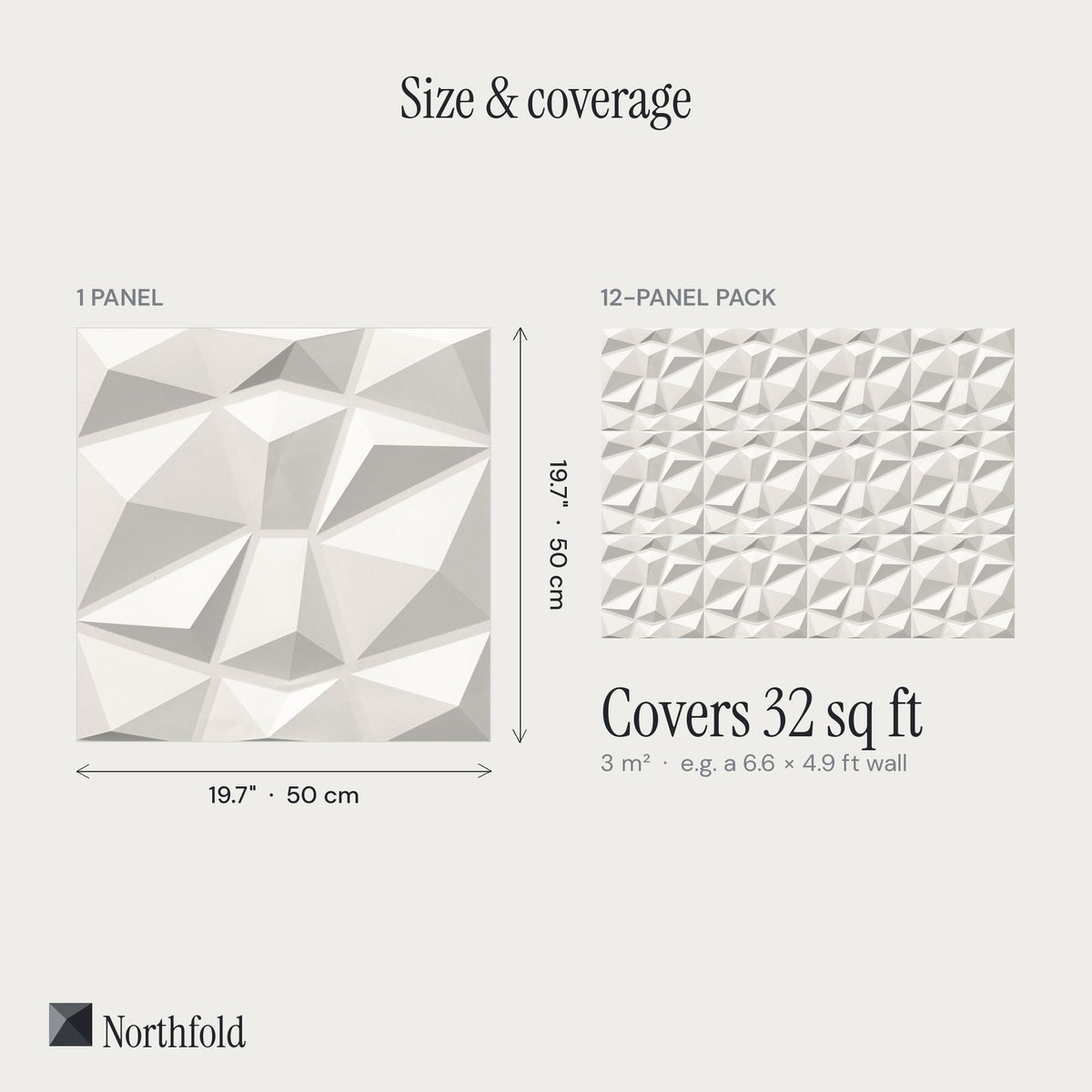 Rose Gold Diamond 3D Wall Panels