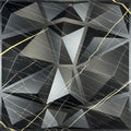 Black Grid Marble Diamond 3D Wall Panels