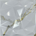 Gilded Marble Diamond 3D Wall Panels