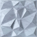 Matte White Marble Diamond 3D Wall Panels