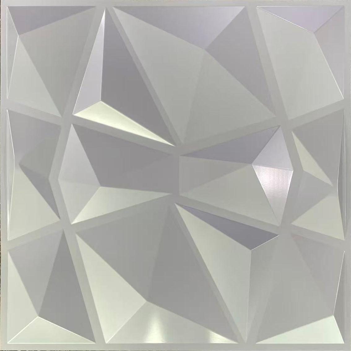 Brushed White Diamond 3D Wall Panels