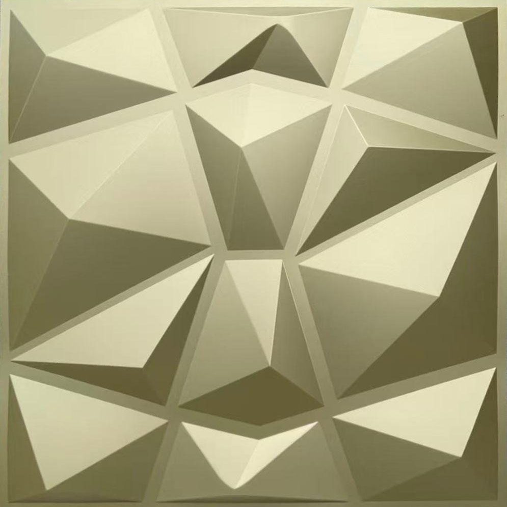 Champagne Gold Diamond 3D Wall Panels