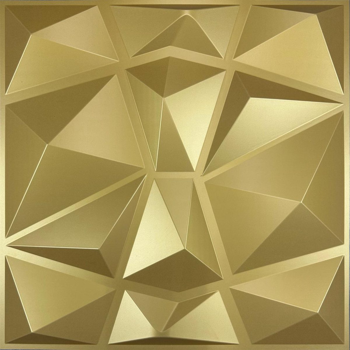 Matte Gold Diamond 3D Wall Panels