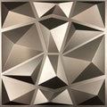 Metallic Coffee Diamond 3D Wall Panels