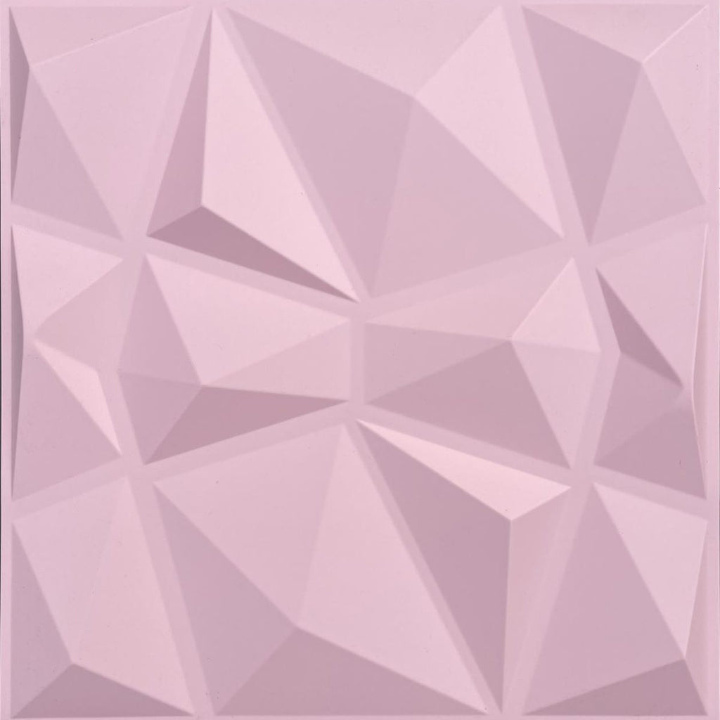 Blush Pink Diamond 3D Wall Panels