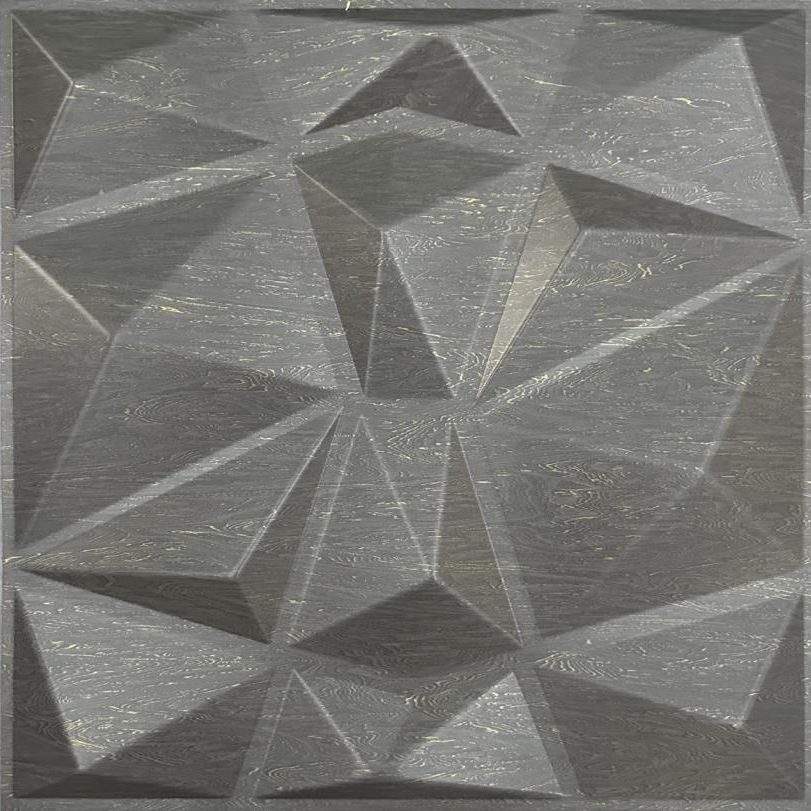 Ebony Gold Diamond 3D Wall Panels
